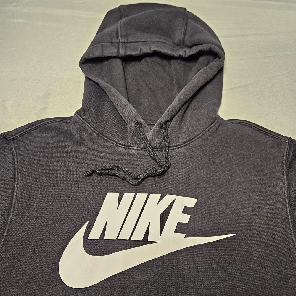 Nike Hoodie Mens Small Black Pullover Futura Logo Sportswear BV2973-010